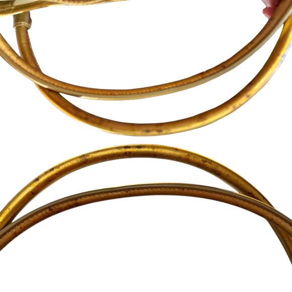 Burberry Lawrence Gold Yellow Supernova Plaid Vinyl Tote - Picture 14 of 16